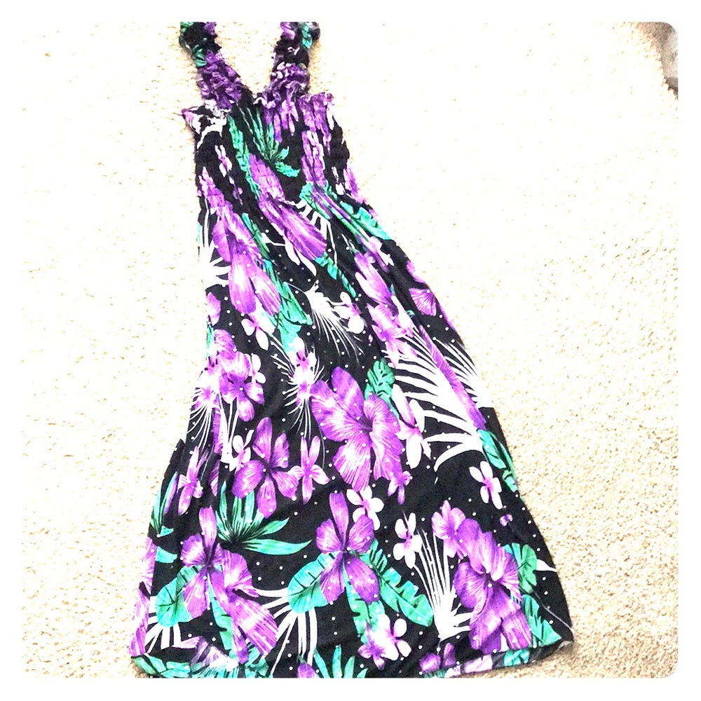 Purple and black dress - Picture 1 of 2